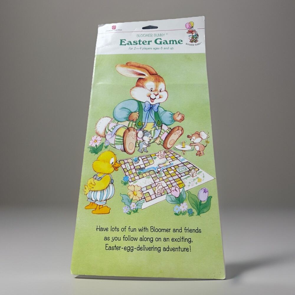 New Vintage Holiday Easter Bunny Rabbit Game 1989 American Greetings